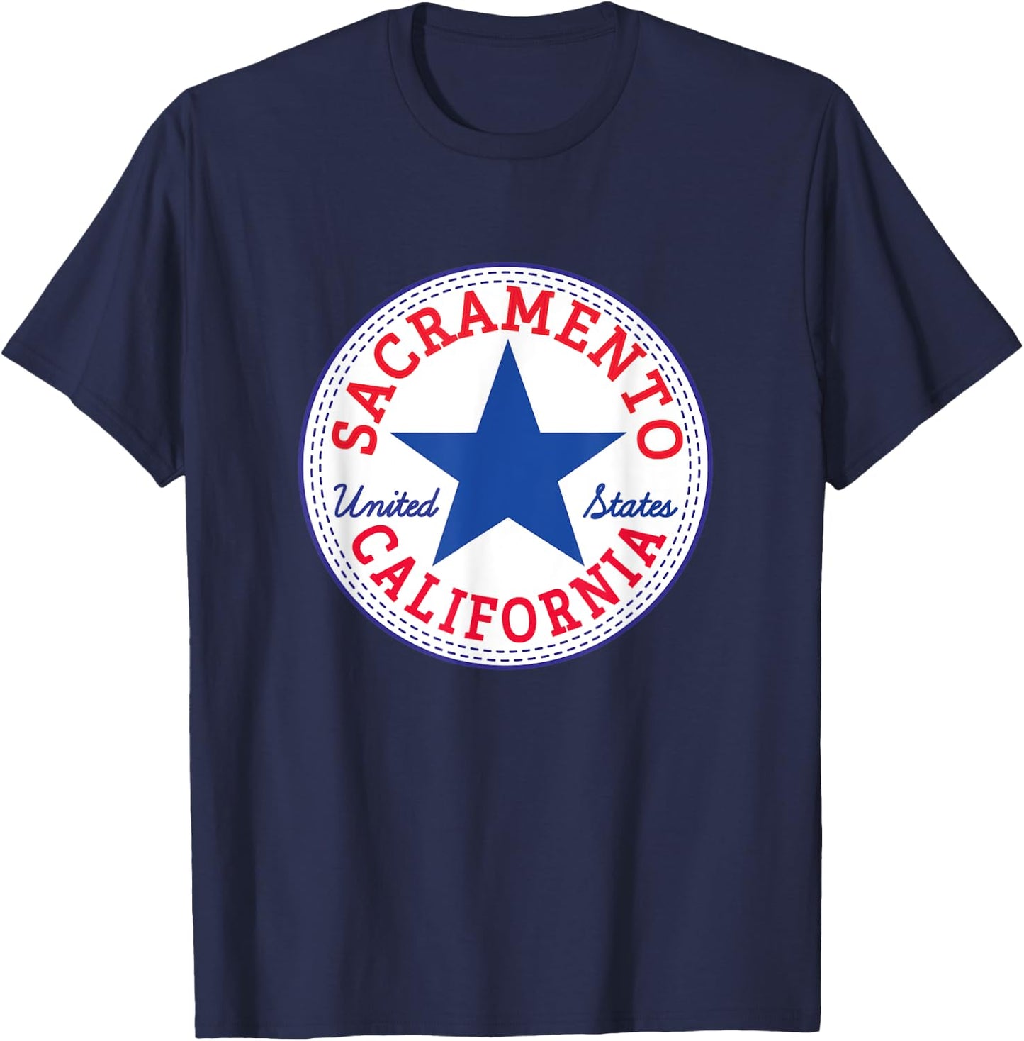 SACRAMENTO CALIFORNIA USA UNITED STATES Capital Outfit T-Shirt - T-Shirt | Navy