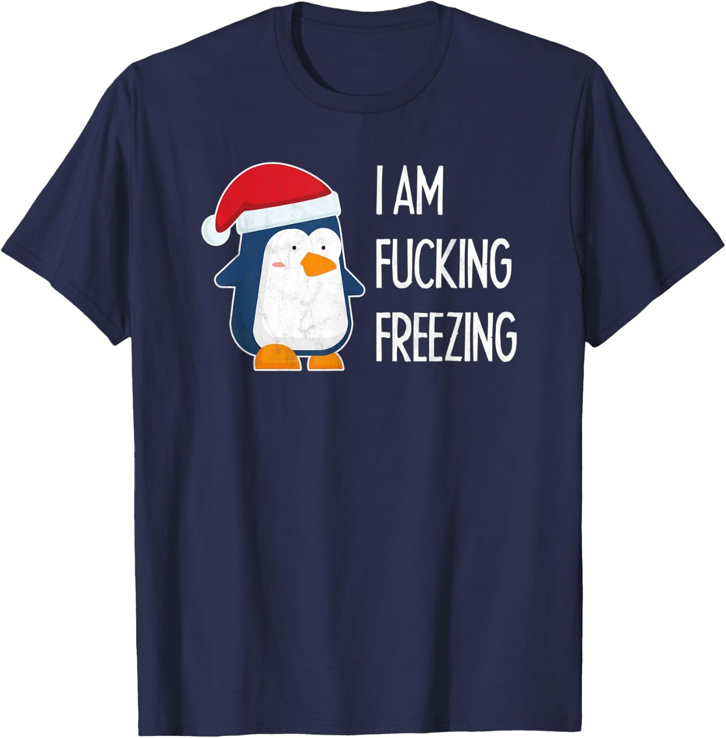 Funny Penguin Gift I Children Women Man Winter T-Shirt - T-Shirt | Navy