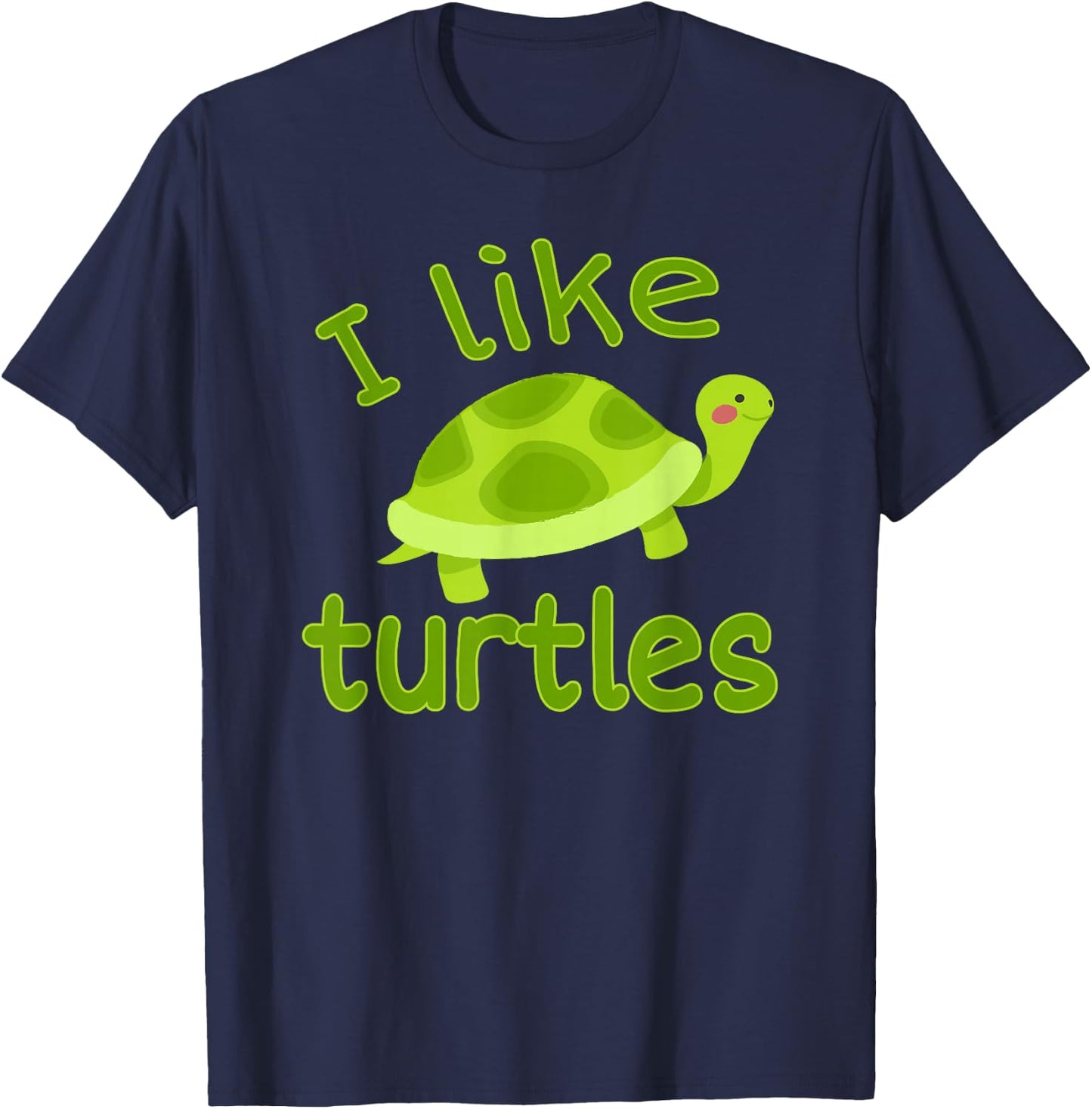I Love Turtles - I Like Turtles Vintage Tortoise Reptile T-Shirt - T-Shirt | Navy