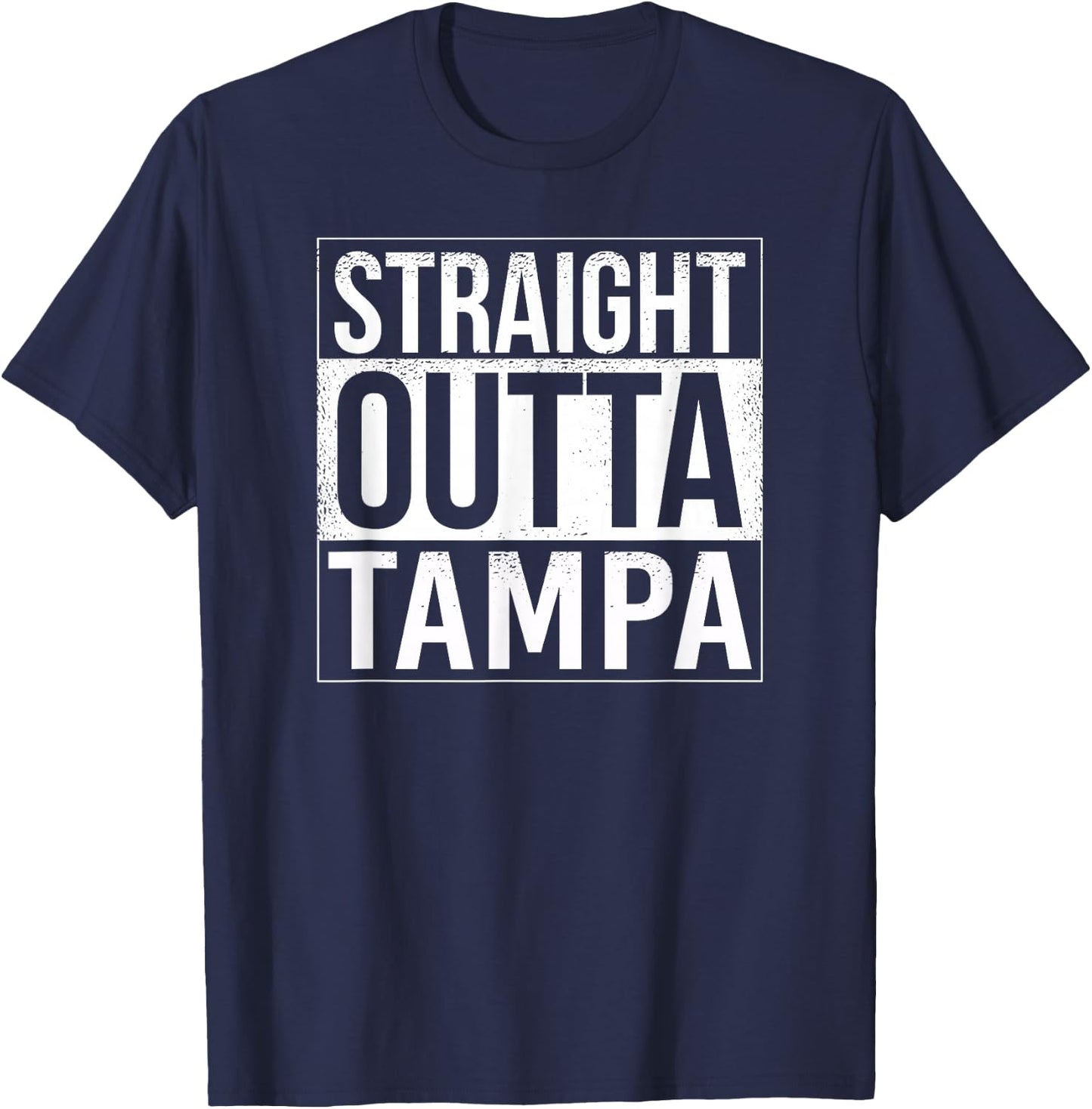 Straight outta Tampa - USA American Hometown City T-Shirt - T-Shirt | Navy