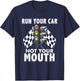 Run Your Car Not Your Mouth T Shirt - Funny Car Racing T-Shirt - T-Shirt | Navy