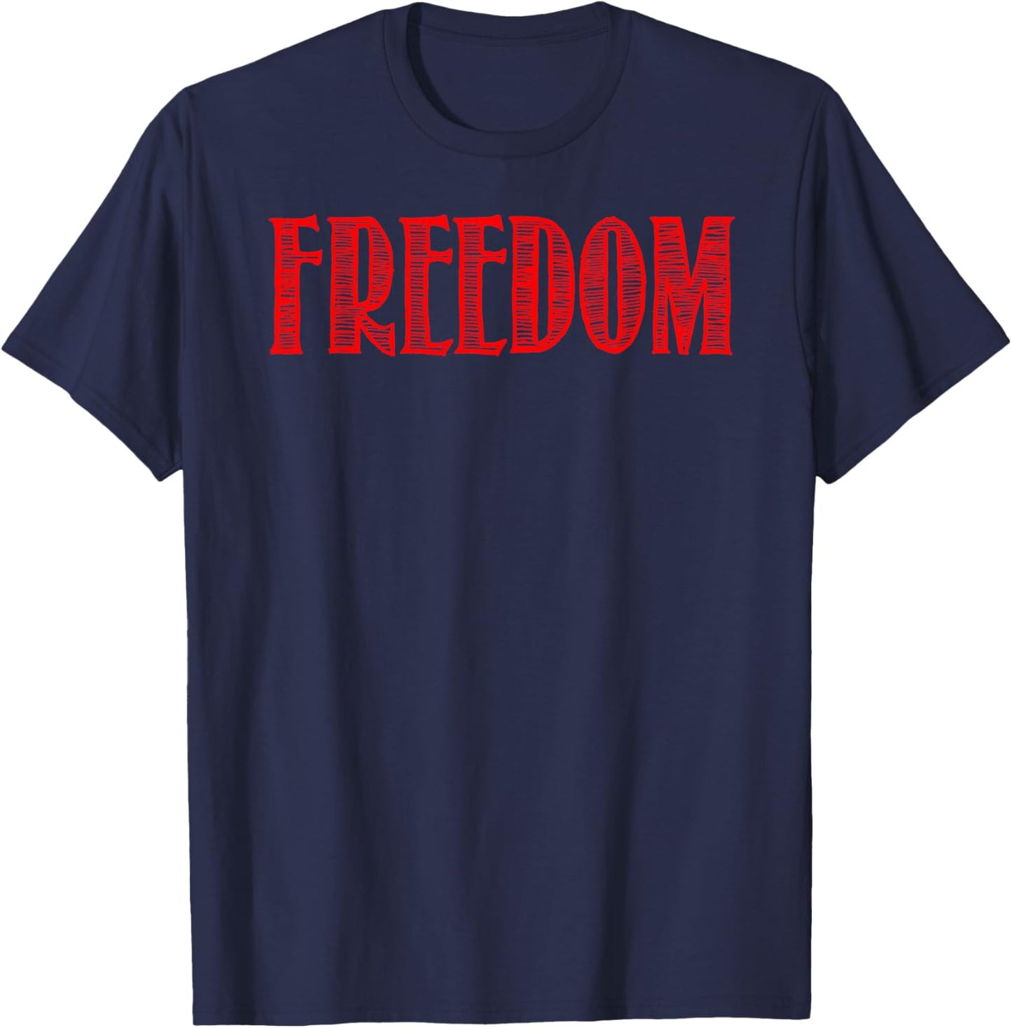 I Love The Taste of Freedom - Matching Fourth July Couple T-Shirt - T-Shirt | Navy