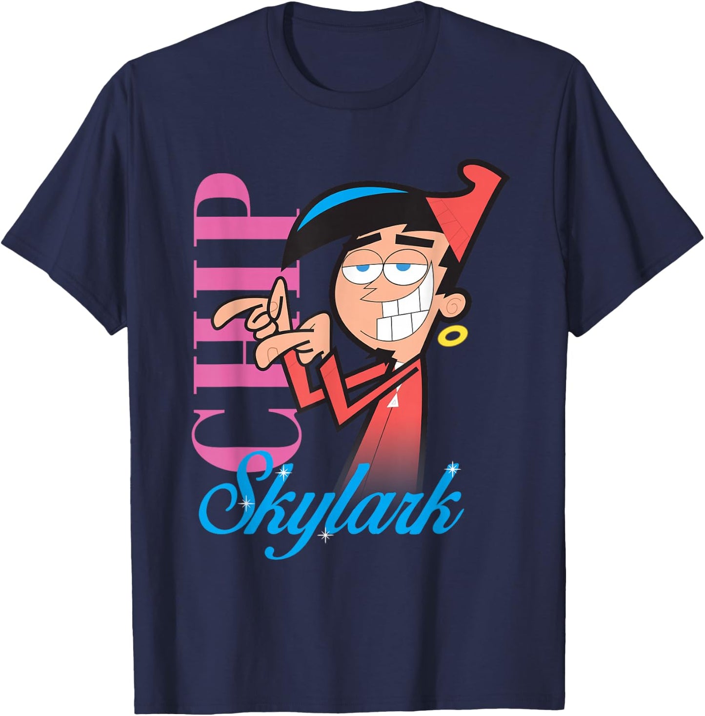 The Fairly Oddparents Chip Skylark Classic R&B Cover T-Shirt - T-Shirt | Navy
