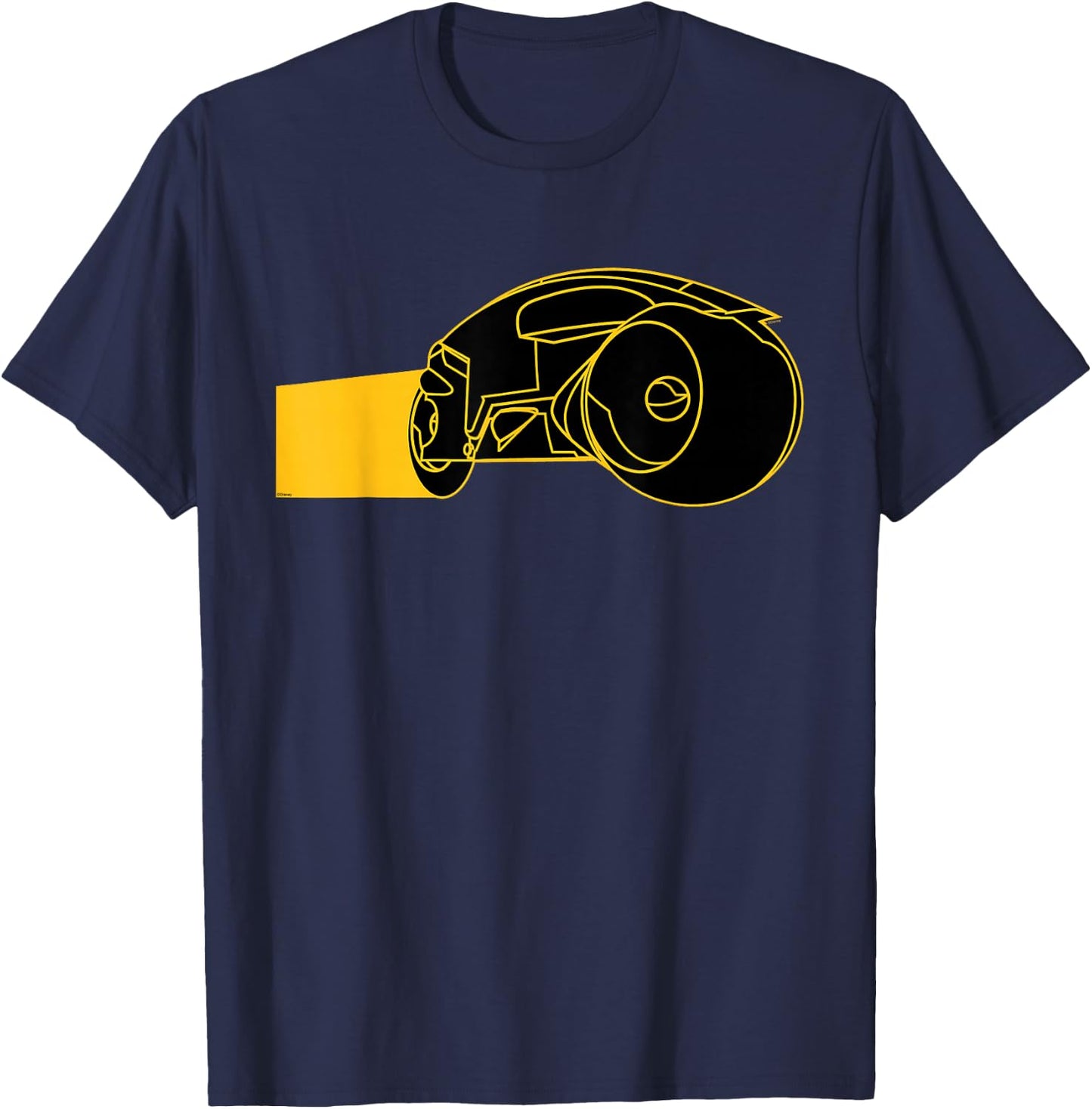 Disney TRON Original 1982 Movie Game Grid Light Cycle T-Shirt - T-Shirt | Navy