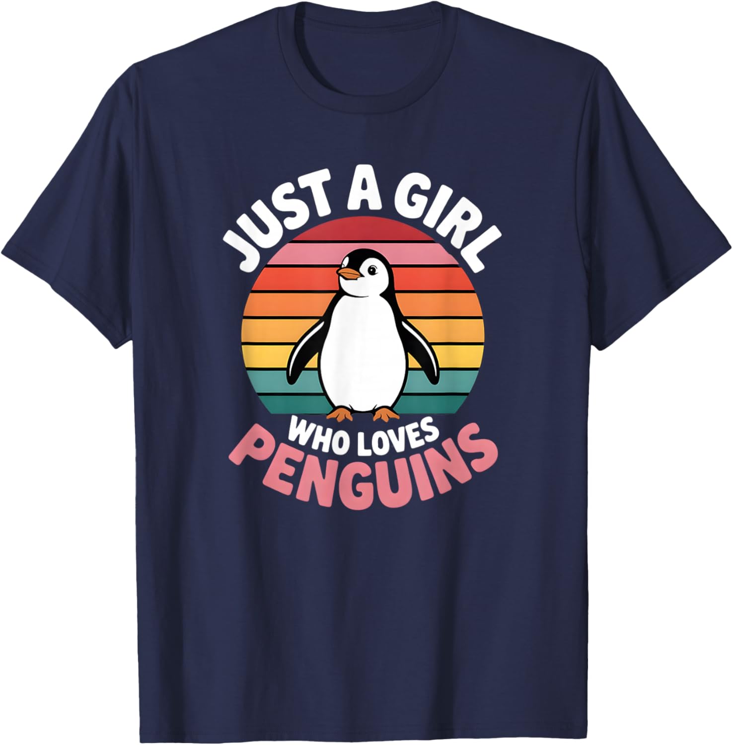 Girls Penguin T-Shirt - T-Shirt | Navy