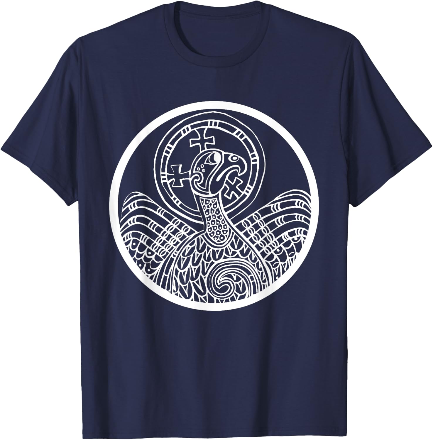 Book Kells Neues Testament Christ T-Shirt - T-Shirt | Navy