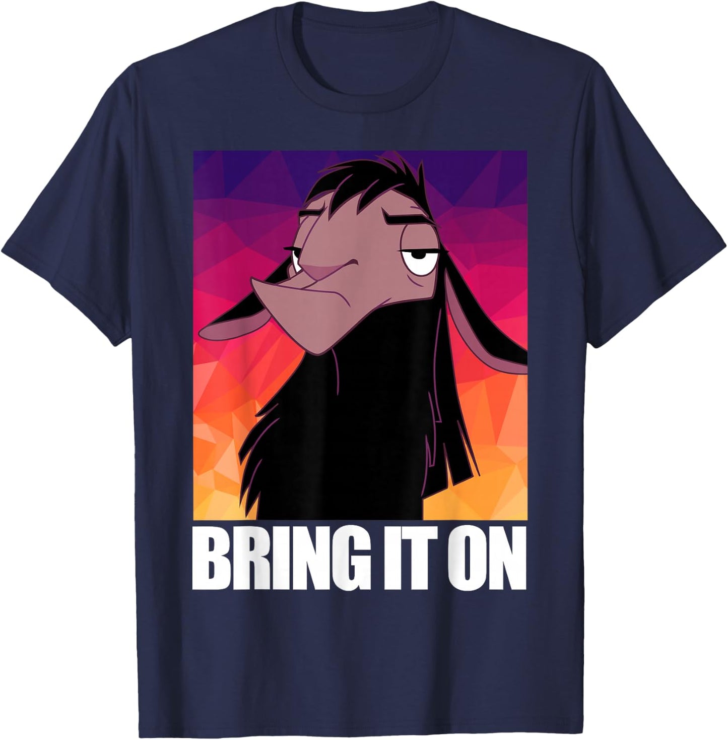 Disney Emperor's New Groove Kuzco Llama Bring It On T-Shirt - T-Shirt | Navy