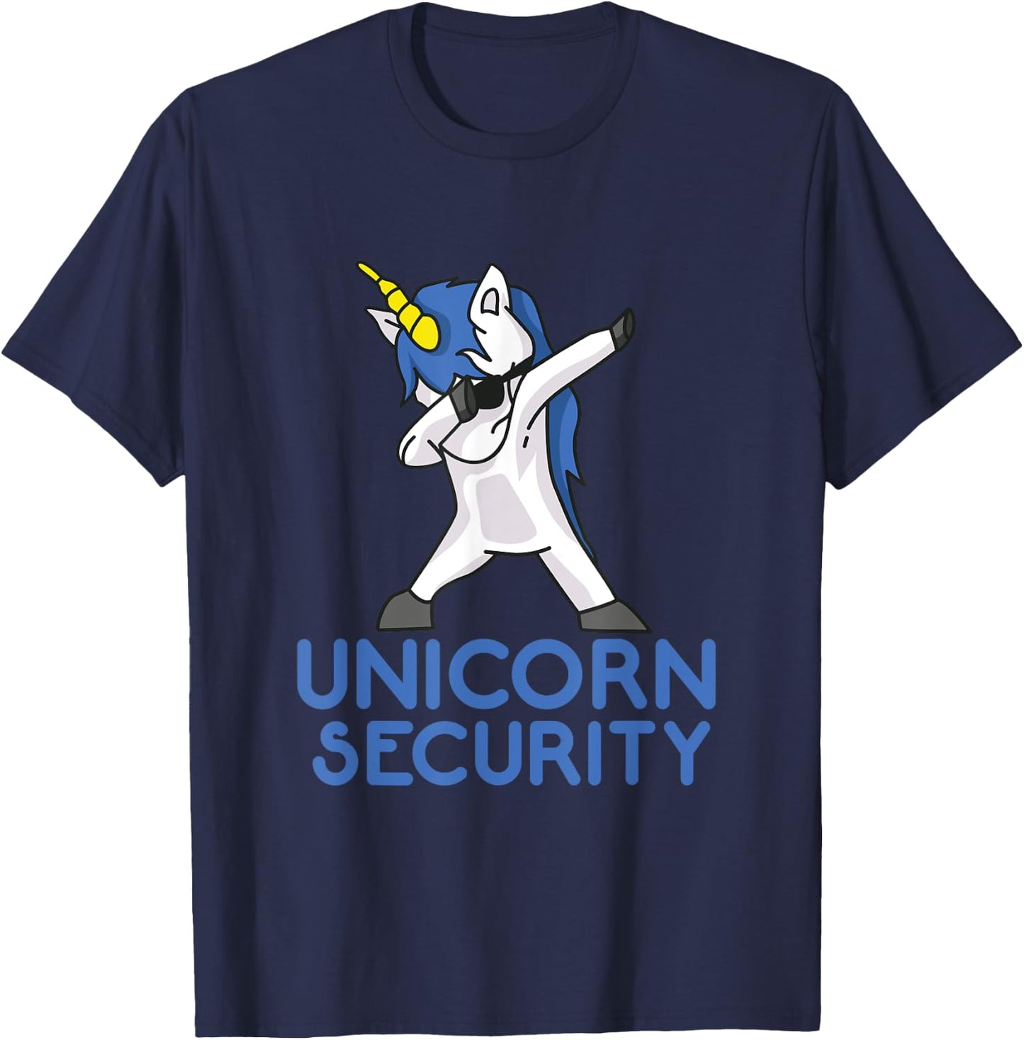 Unicorn Security Funny Gift T-Shirt - T-Shirt | Navy