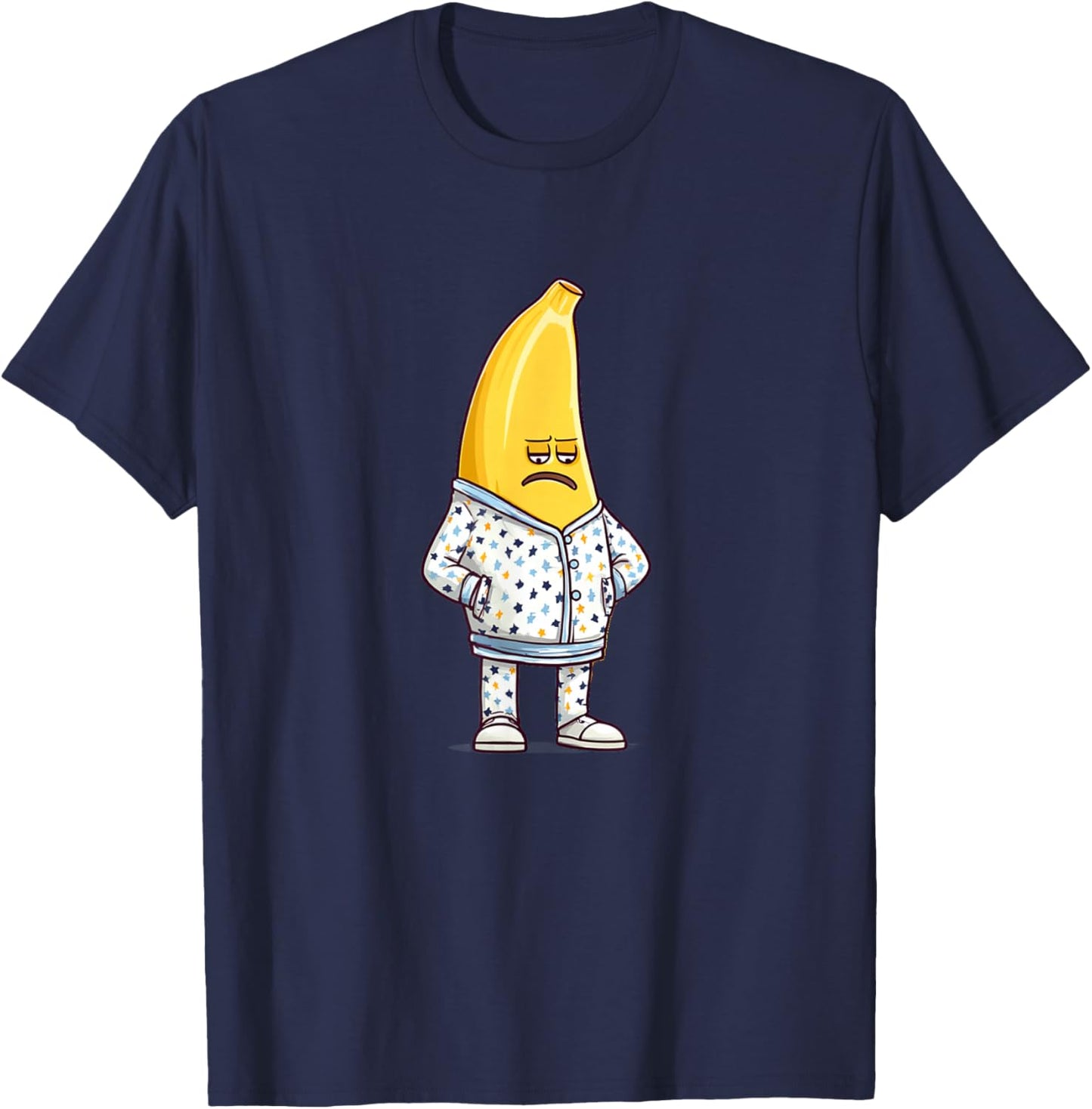 Sleep Banana Face in Pajama for Boys and Girls T-Shirt - T-Shirt | Navy