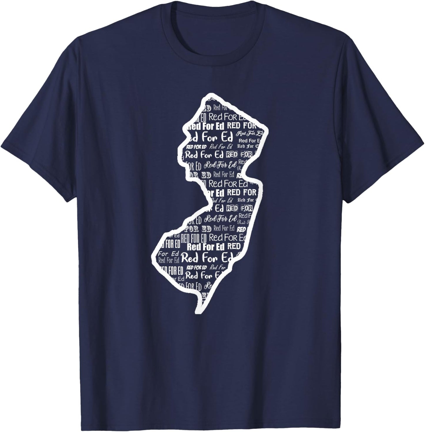 Red for Ed Shirts NJ New Jersey RedForEd Gift T-Shirt - T-Shirt | Navy