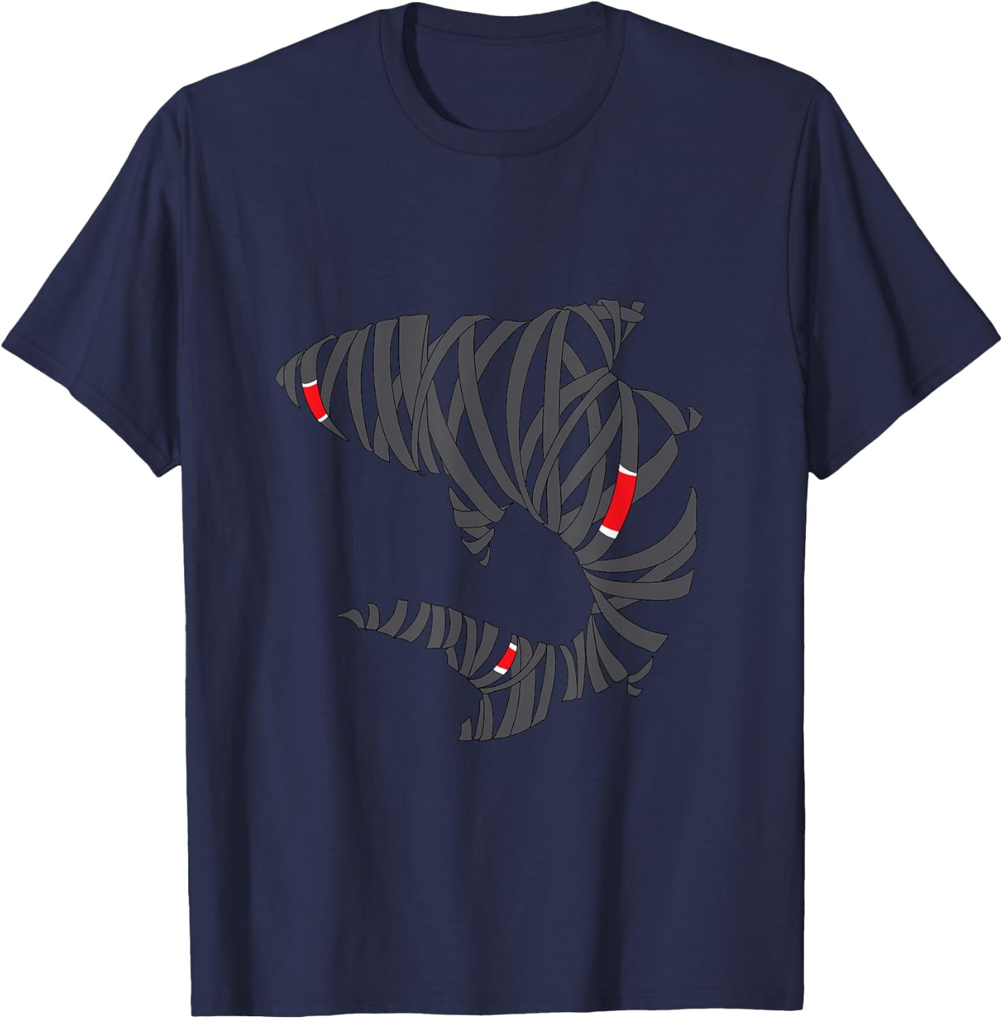 Bjj Jiu Jitsu Belt Shark - Black Belt T-Shirt - T-Shirt | Navy