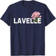 Lavelle and Rose Flower T-Shirt - T-Shirt | Navy