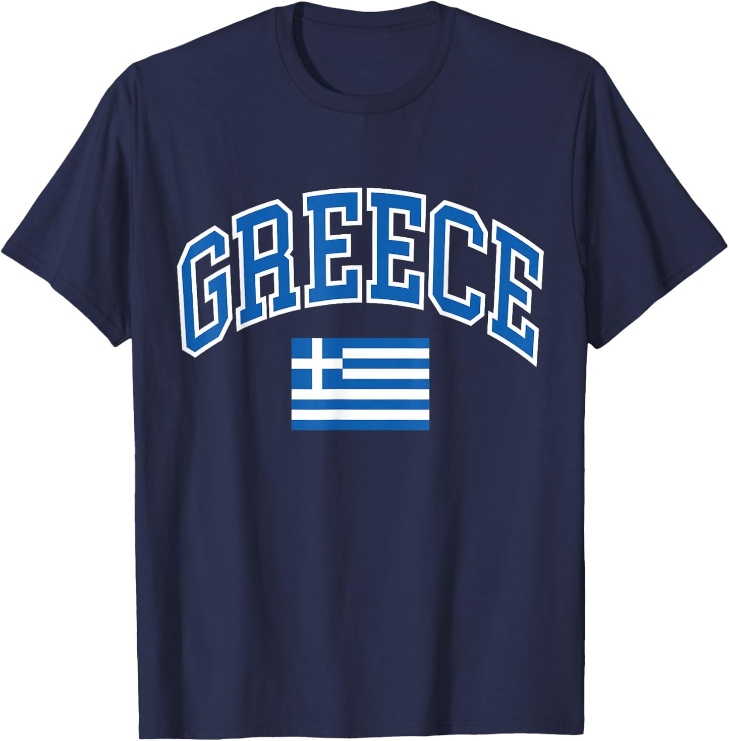 Greece Greek Flag T-Shirt - T-Shirt | Navy