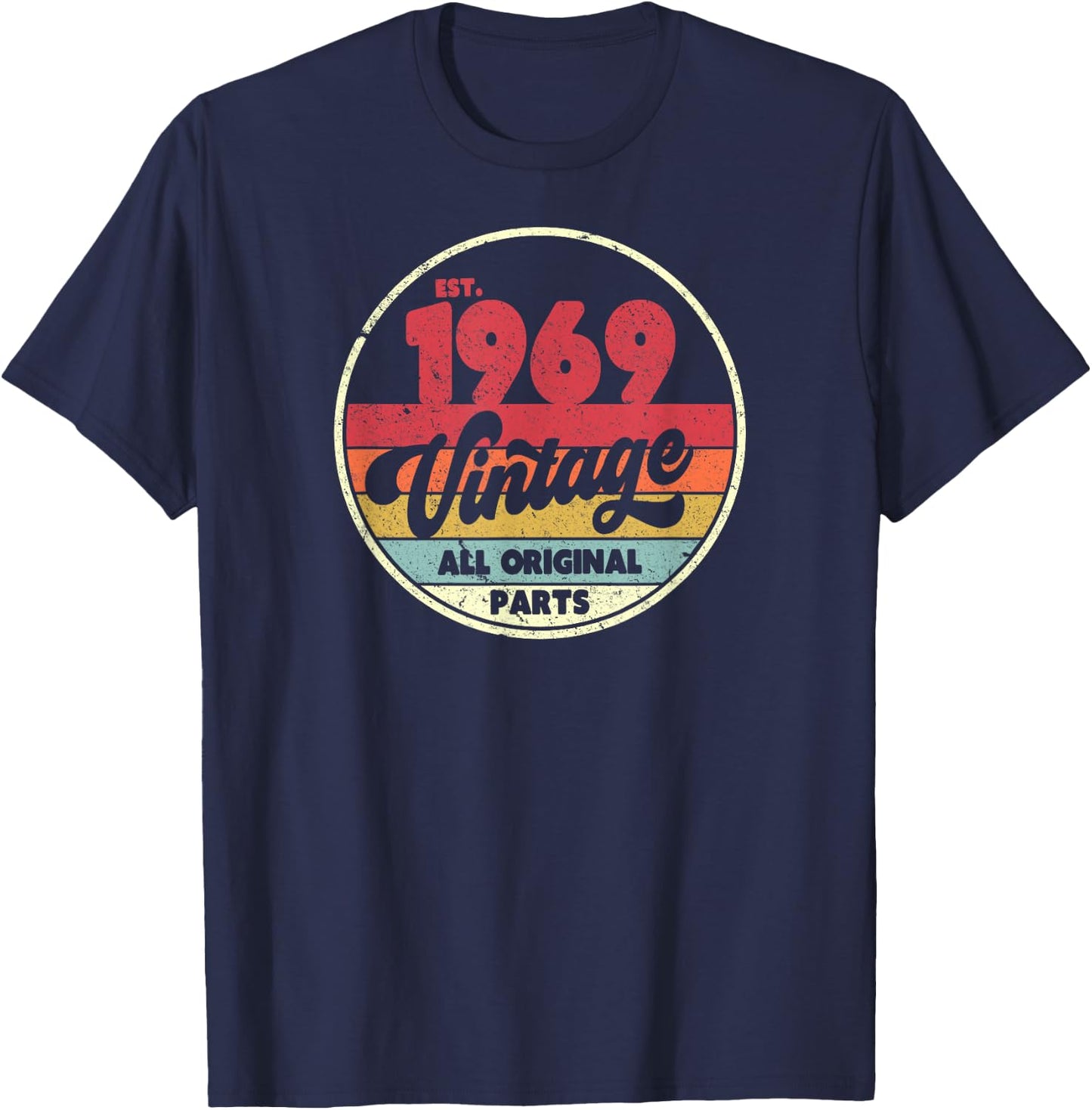 1969 Vintage Shirt, Birthday Gift . Retro Style T-Shirt - T-Shirt | Navy