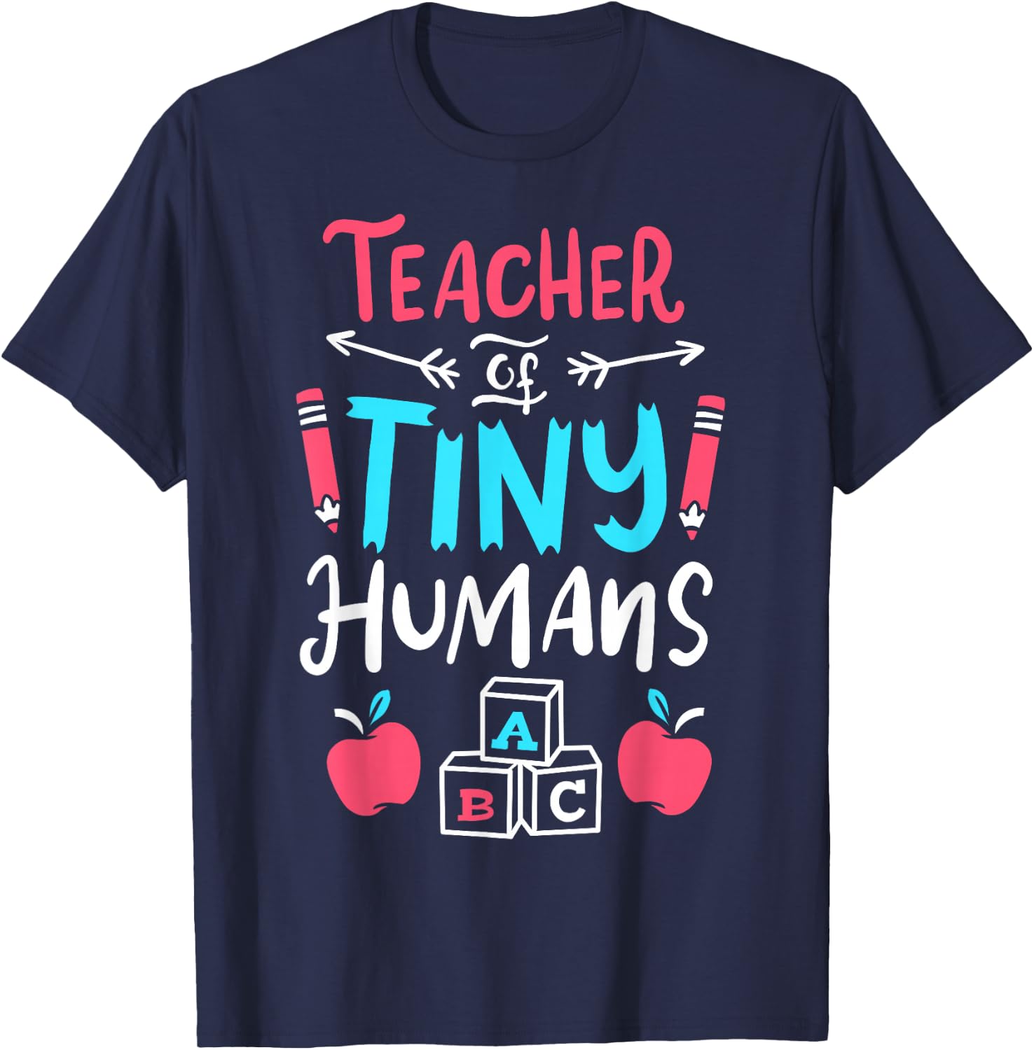 Teacher Preschool Pre K Kindergarten T-Shirt - T-Shirt | Navy