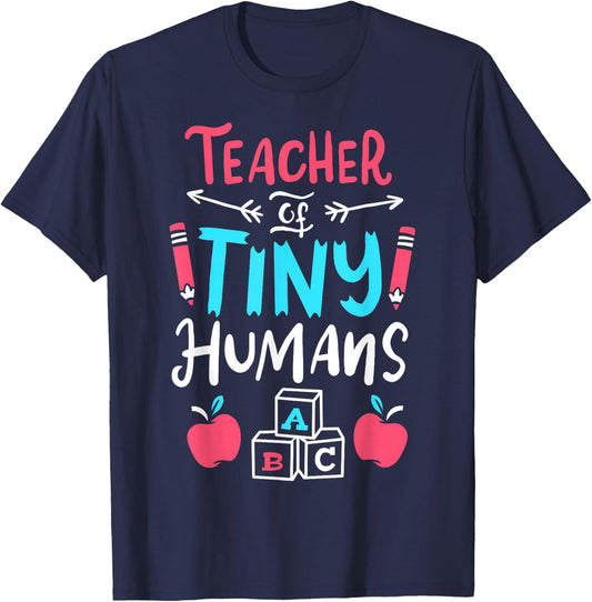 Teacher Preschool Pre K Kindergarten T-Shirt - T-Shirt | Navy