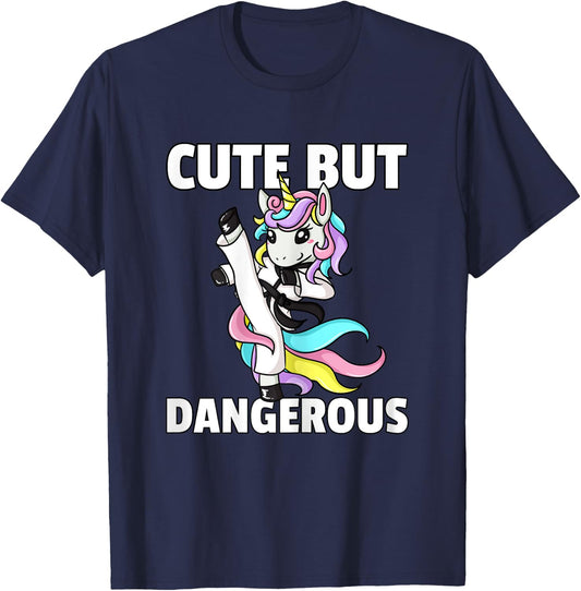 Unicorn Karate Gift Girl Taekwondo Jiu Jitsu MMA BJJ T-Shirt - T-Shirt | Navy