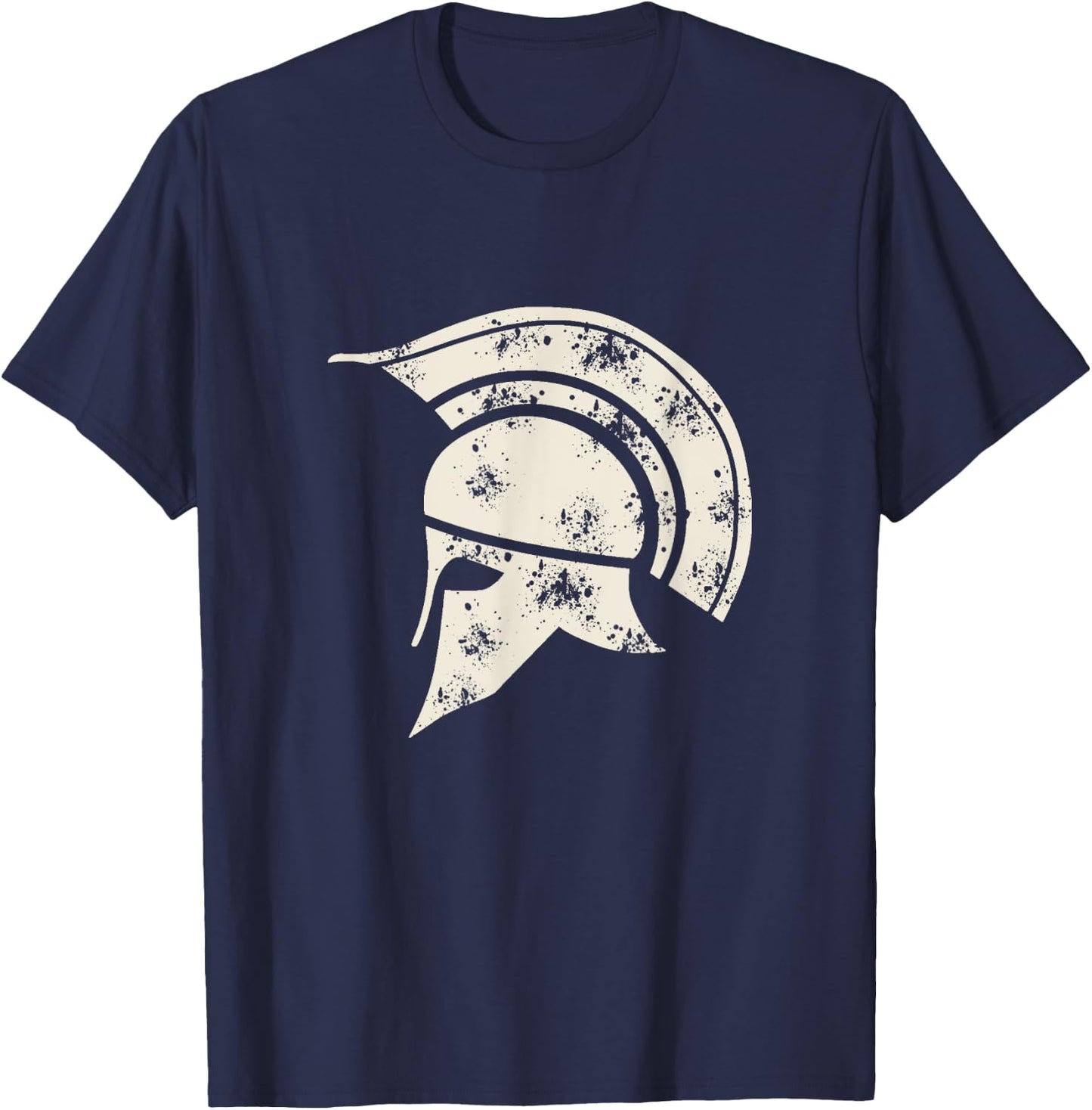 Ancient Spartan Greek Helmet T-Shirt - T-Shirt | Navy