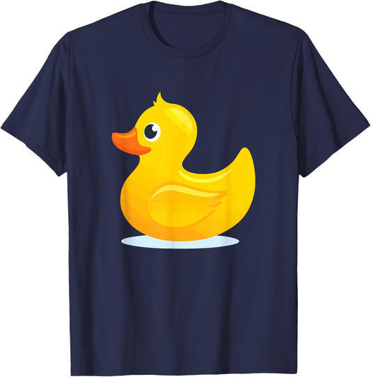 Duck Yelllow Cute Duckie Great for Kids T-Shirt - T-Shirt | Navy