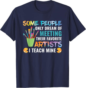 Art Teacher Teachers Appreciation Gift Men Women Girls Kids T-Shirt - T-Shirt | Navy
