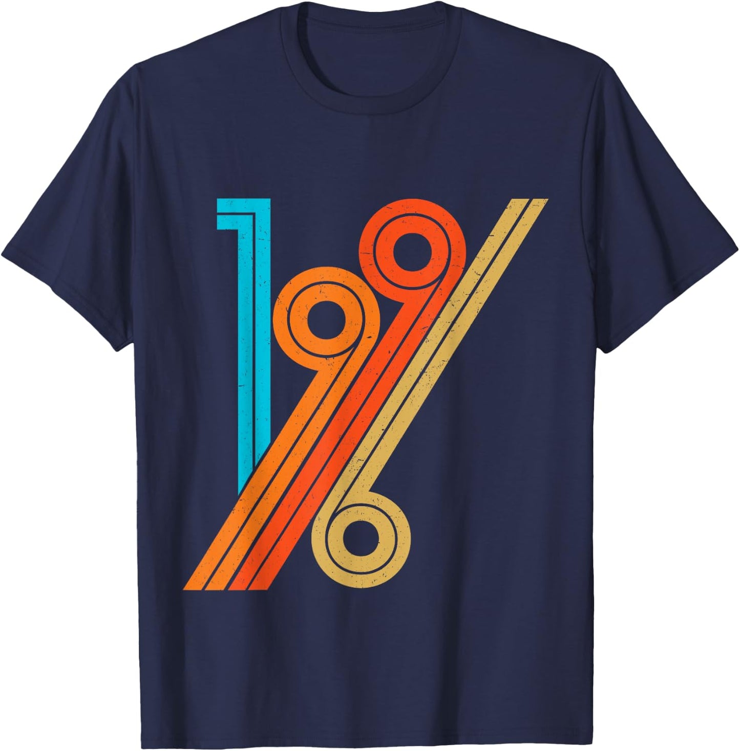 Vintage Birthday Retro Style 1996 T-Shirt - T-Shirt | Navy