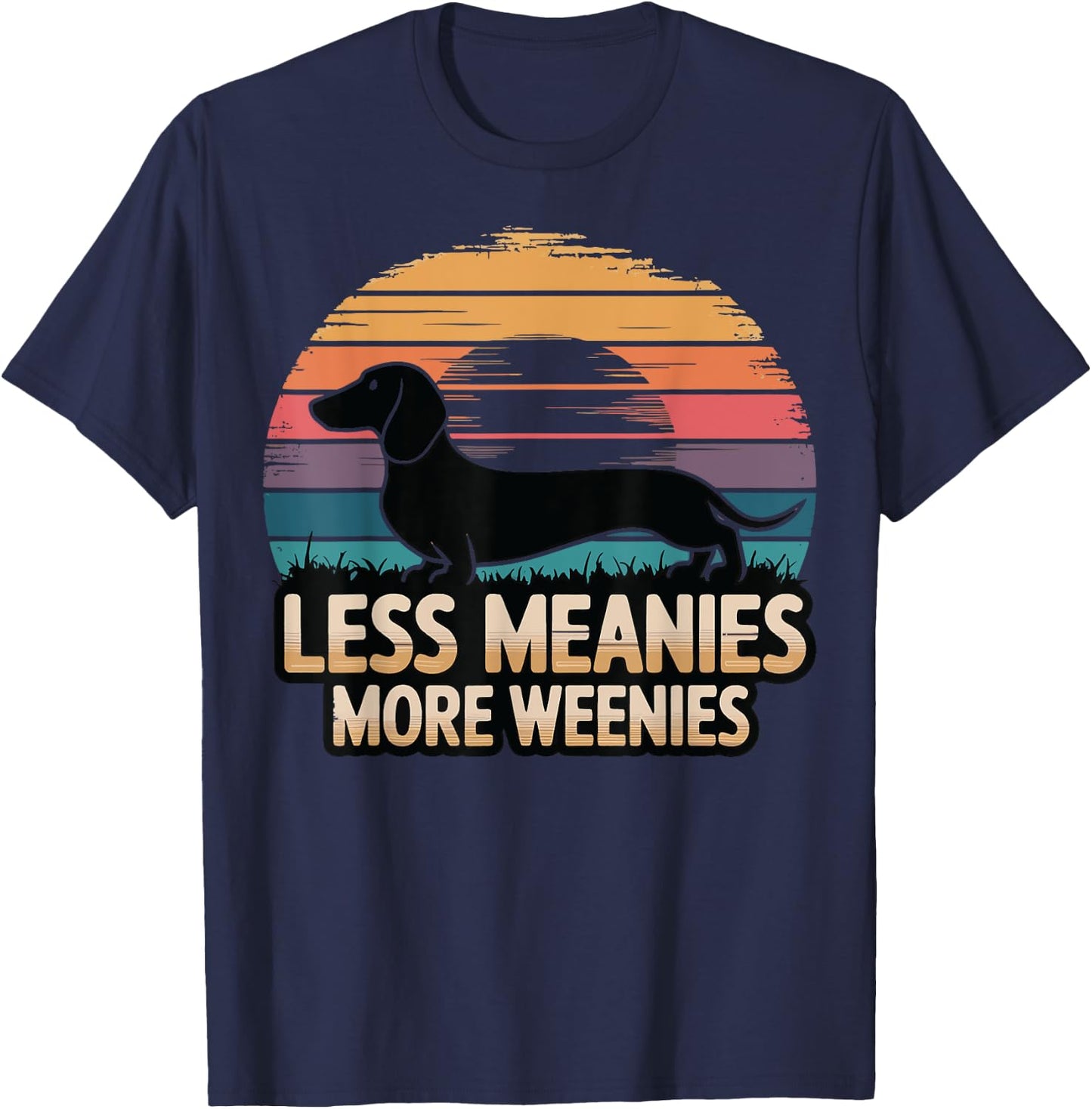 Less Meanies More Weenies T-Shirt - T-Shirt | Navy