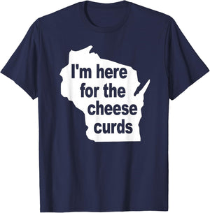 Wisconsin Cheese Curds T-Shirt - T-Shirt | Navy