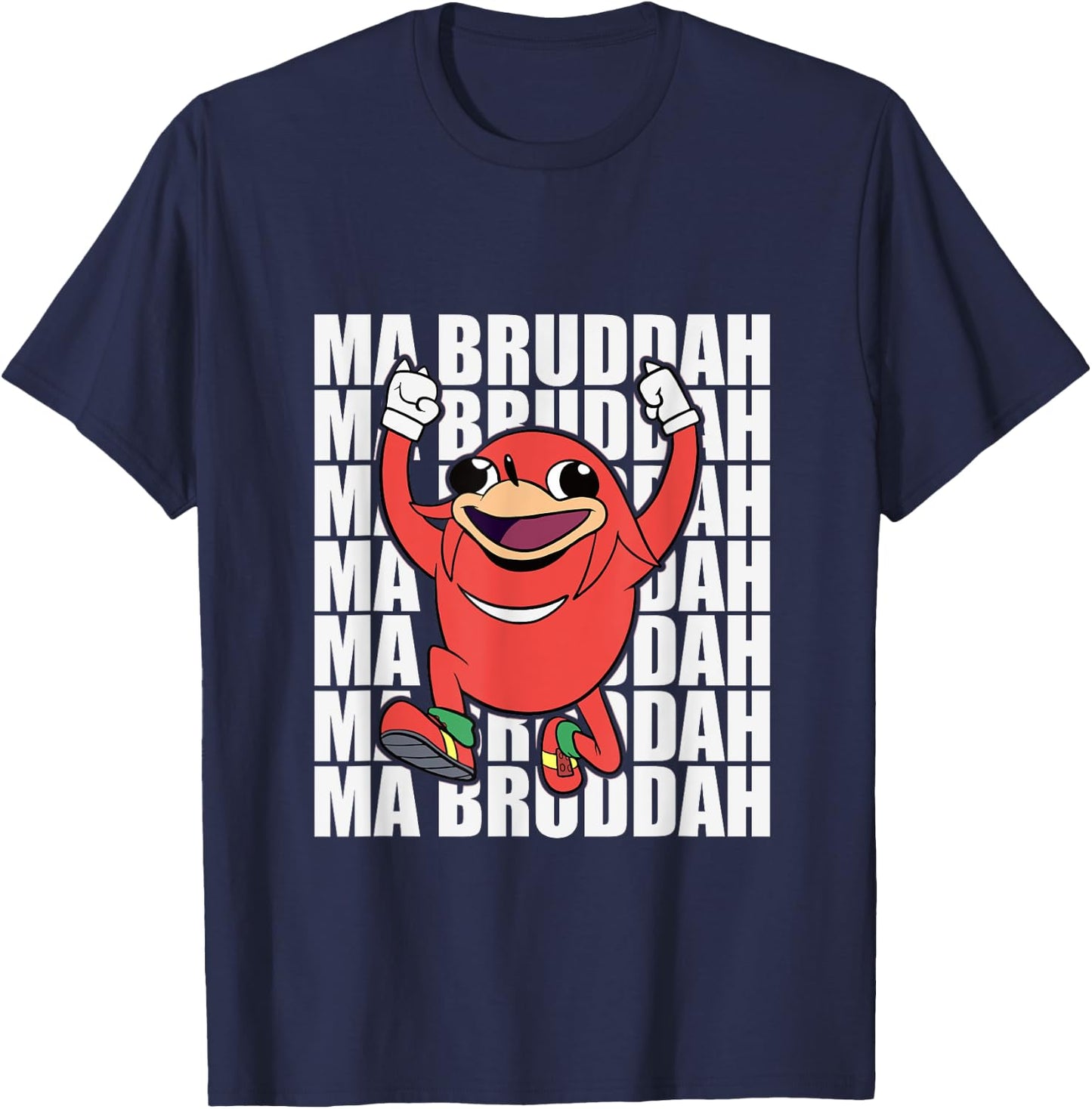 Ugandan Shirt Meme Warrior Tribe VR Ma Bruddah Funny T-Shirt - T-Shirt | Navy