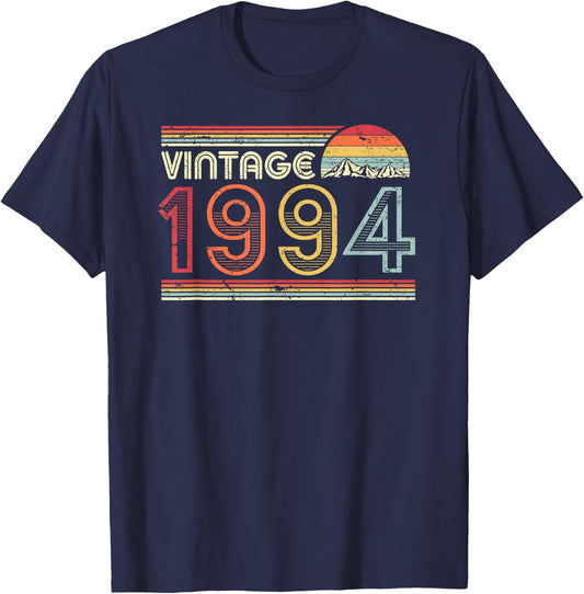 1994 Vintage Shirt, Birthday Gift . Retro Style T-Shirt - T-Shirt | Navy