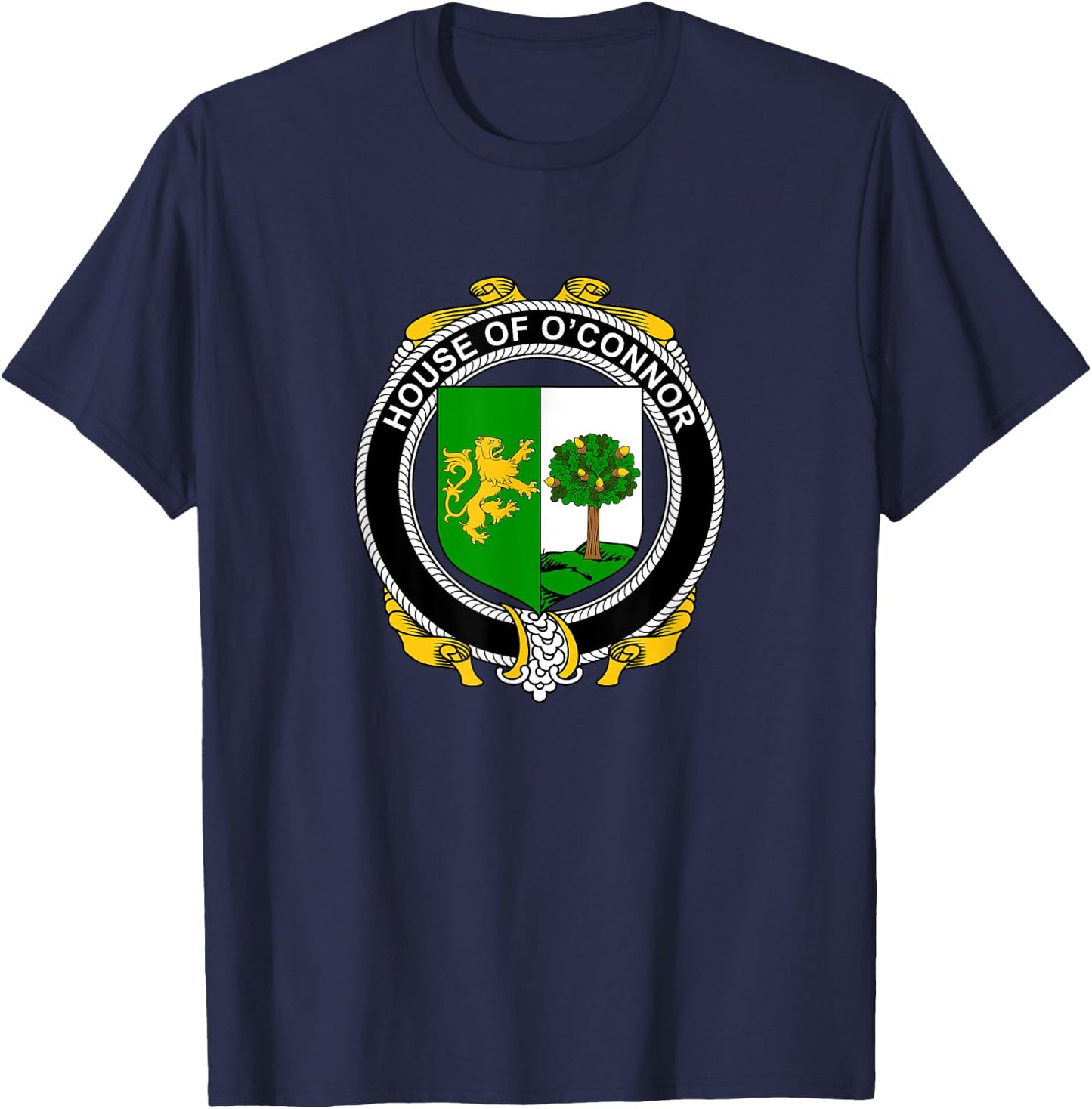 O'Connor Coat of Arms - Family Crest T-Shirt - T-Shirt | Navy
