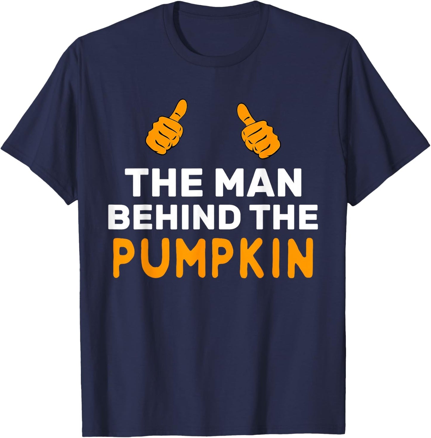 Halloween Pregnancy Shirt -Funny Pumpkin Dad Costume T-Shirt - T-Shirt | Navy