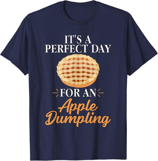 Baker Baking Gifts Women Funny Apple Dumpling T-Shirt - T-Shirt | Navy