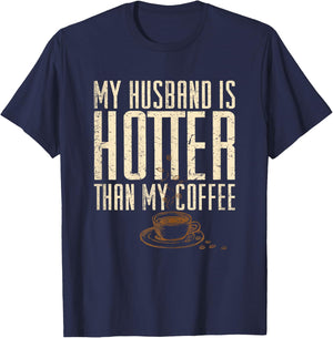 I Love My Hot Husband T Shirt- Shirt for Husbands T-Shirt - T-Shirt | Navy