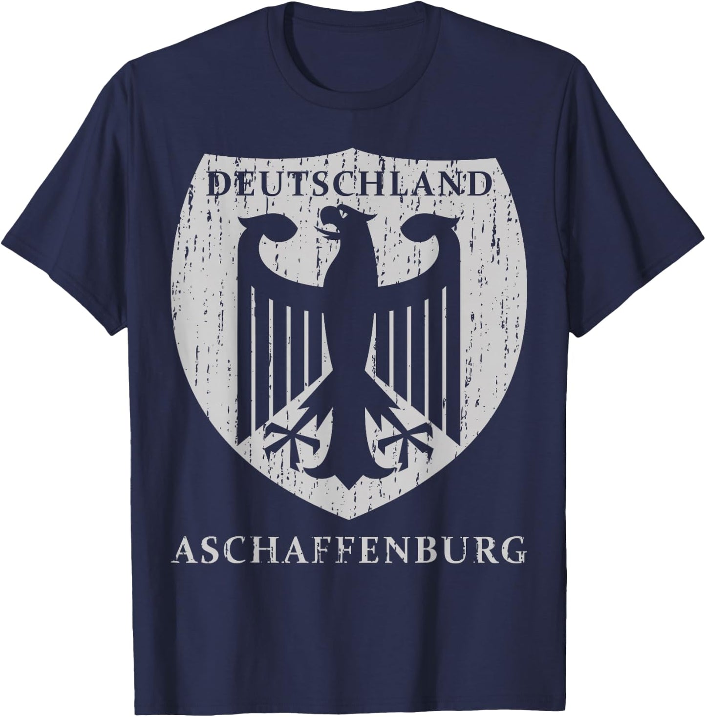 Germany Deutschland Aschaffenburg T-Shirt - T-Shirt | Navy