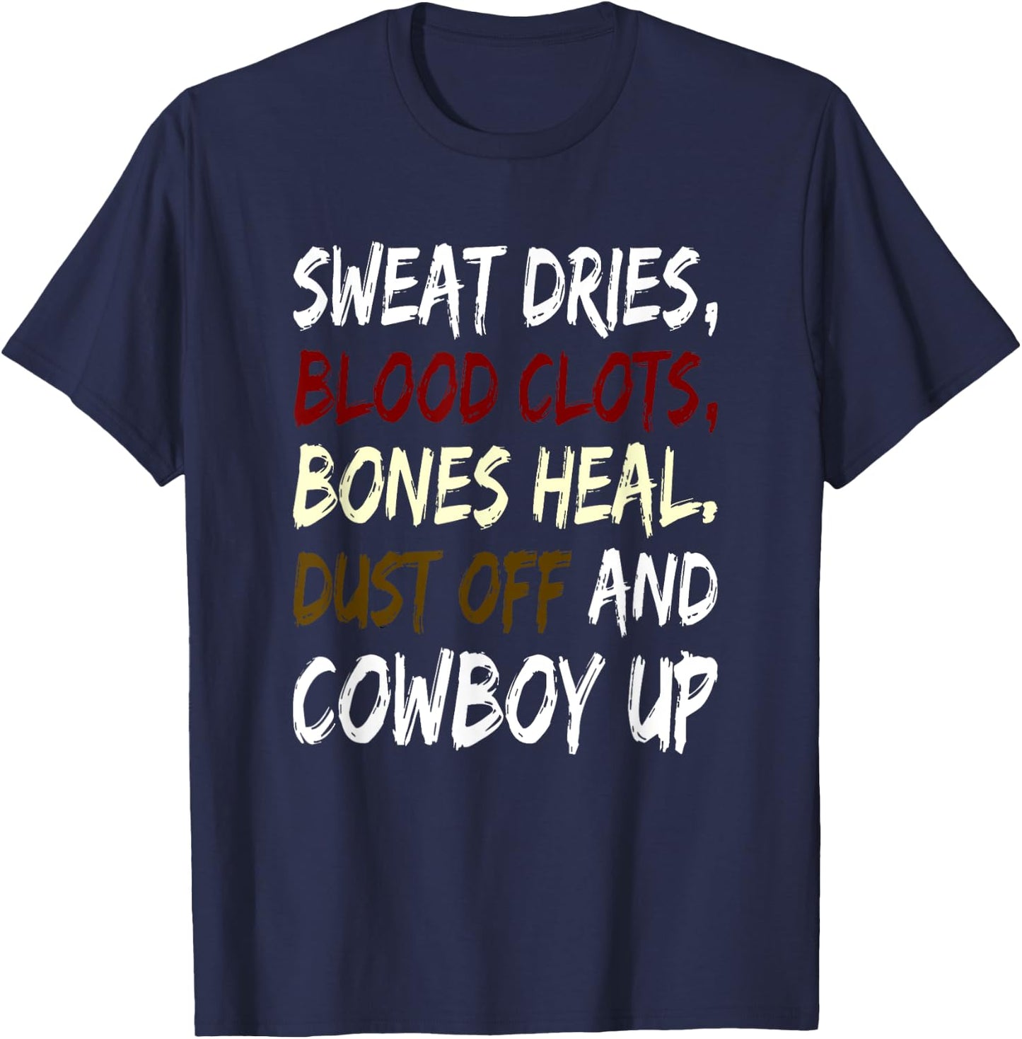 Cowboy Up for Rodeo Playday Horse Lovers. T-Shirt - T-Shirt | Navy