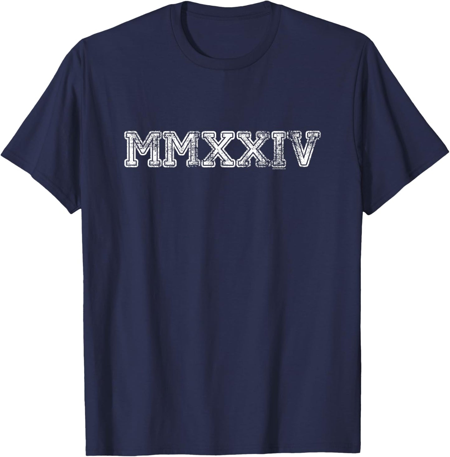 Class of 2024 MMXXIV | Graduation Spirit Vintage Senior 2024 T-Shirt - T-Shirt | Navy