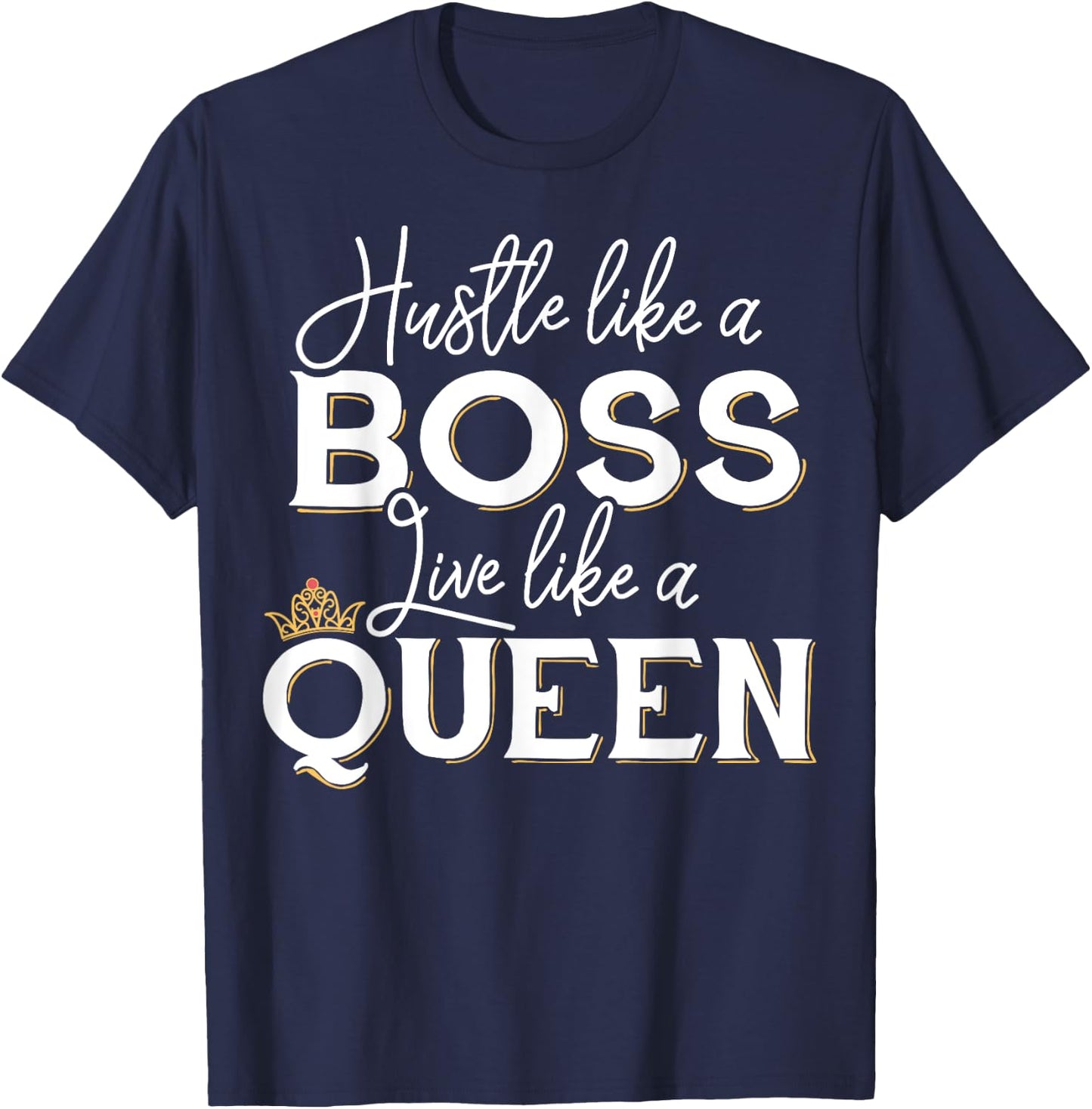 Lady Boss Shirt - Like a Boss T-Shirt - T-Shirt | Navy