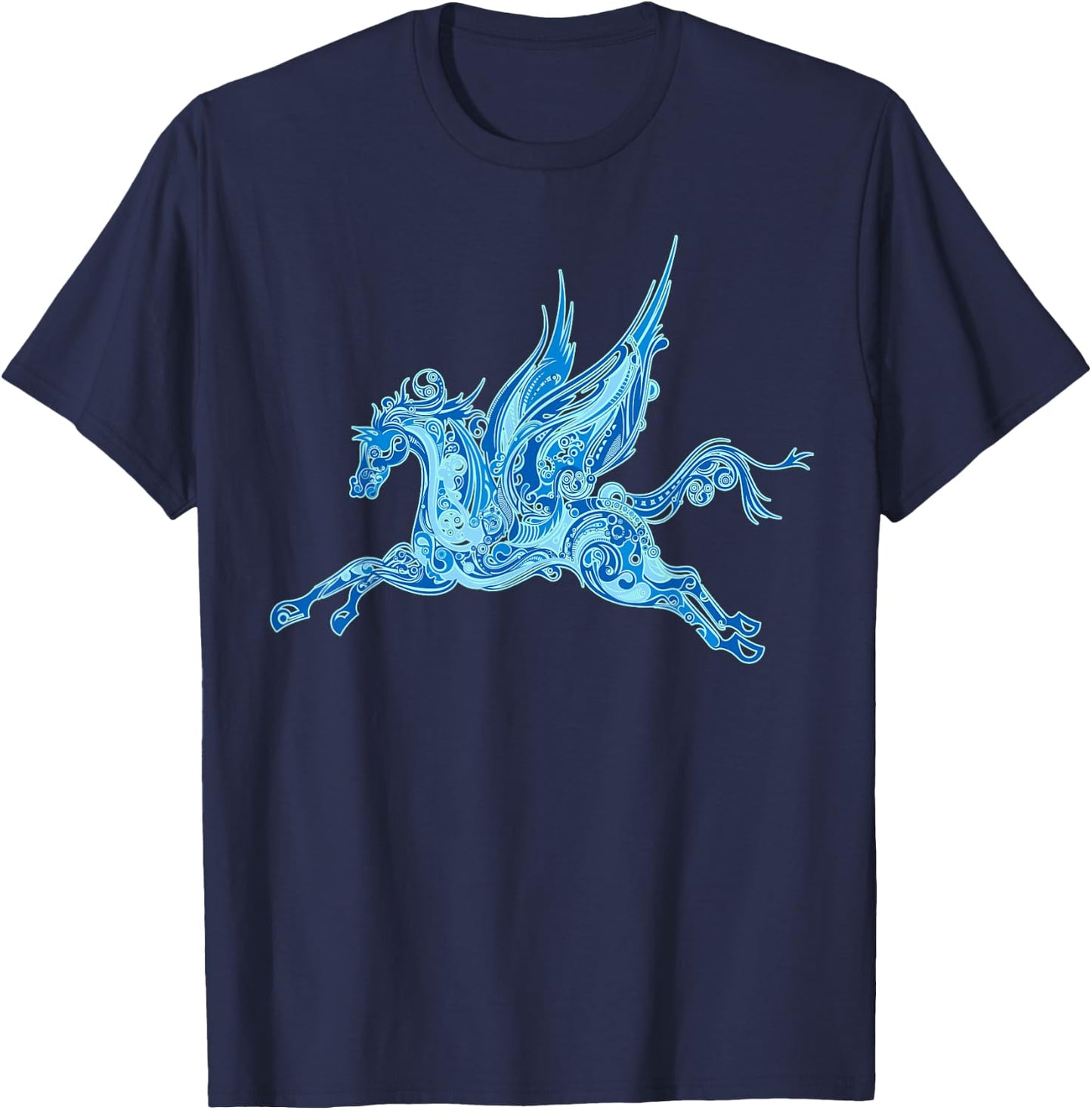 Winged Horse - Pegasus Greek Mythology T-Shirt - T-Shirt | Navy