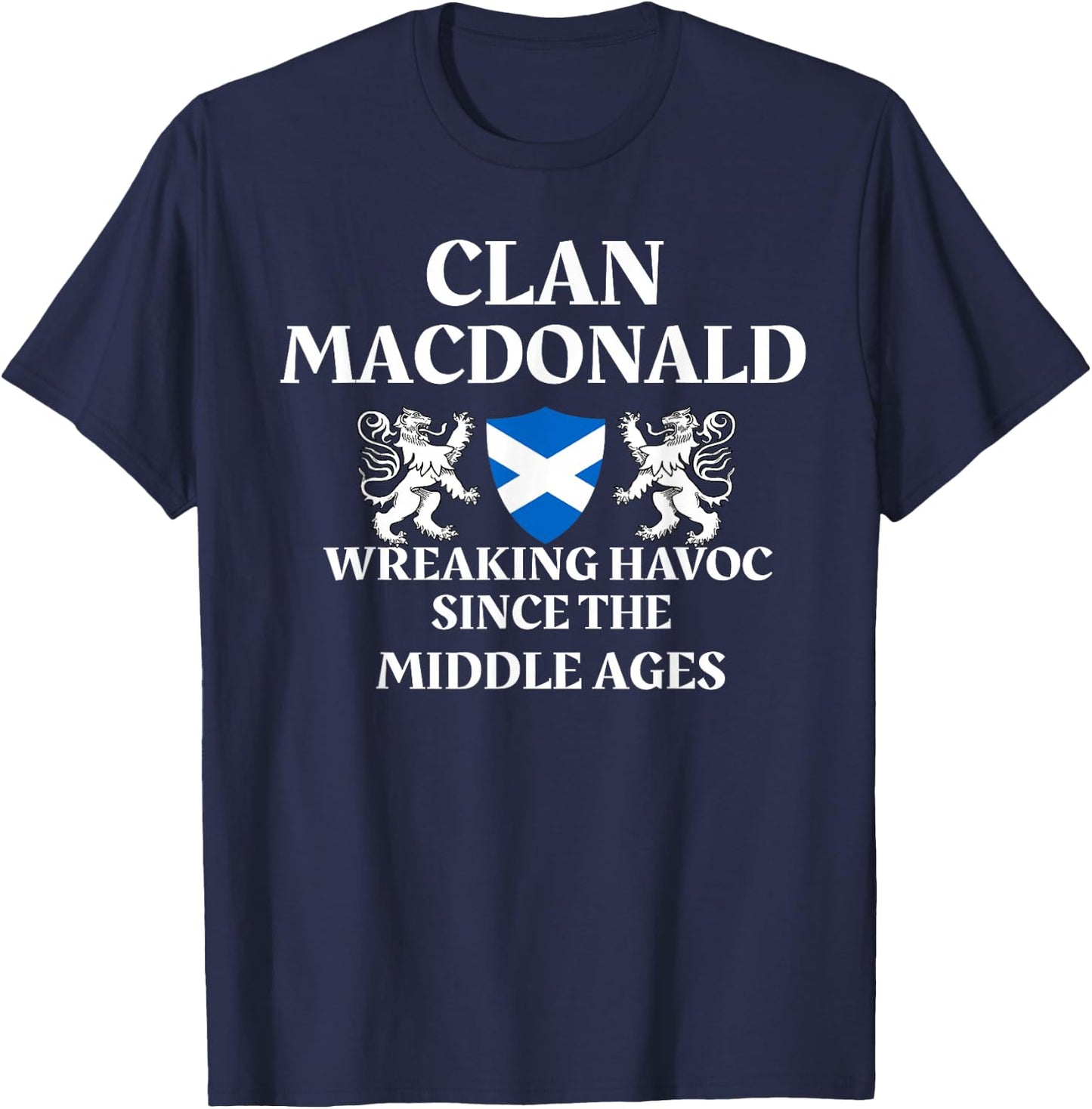 MacDonald Scottish Family Clan Scotland Name T-Shirt - T-Shirt | Navy