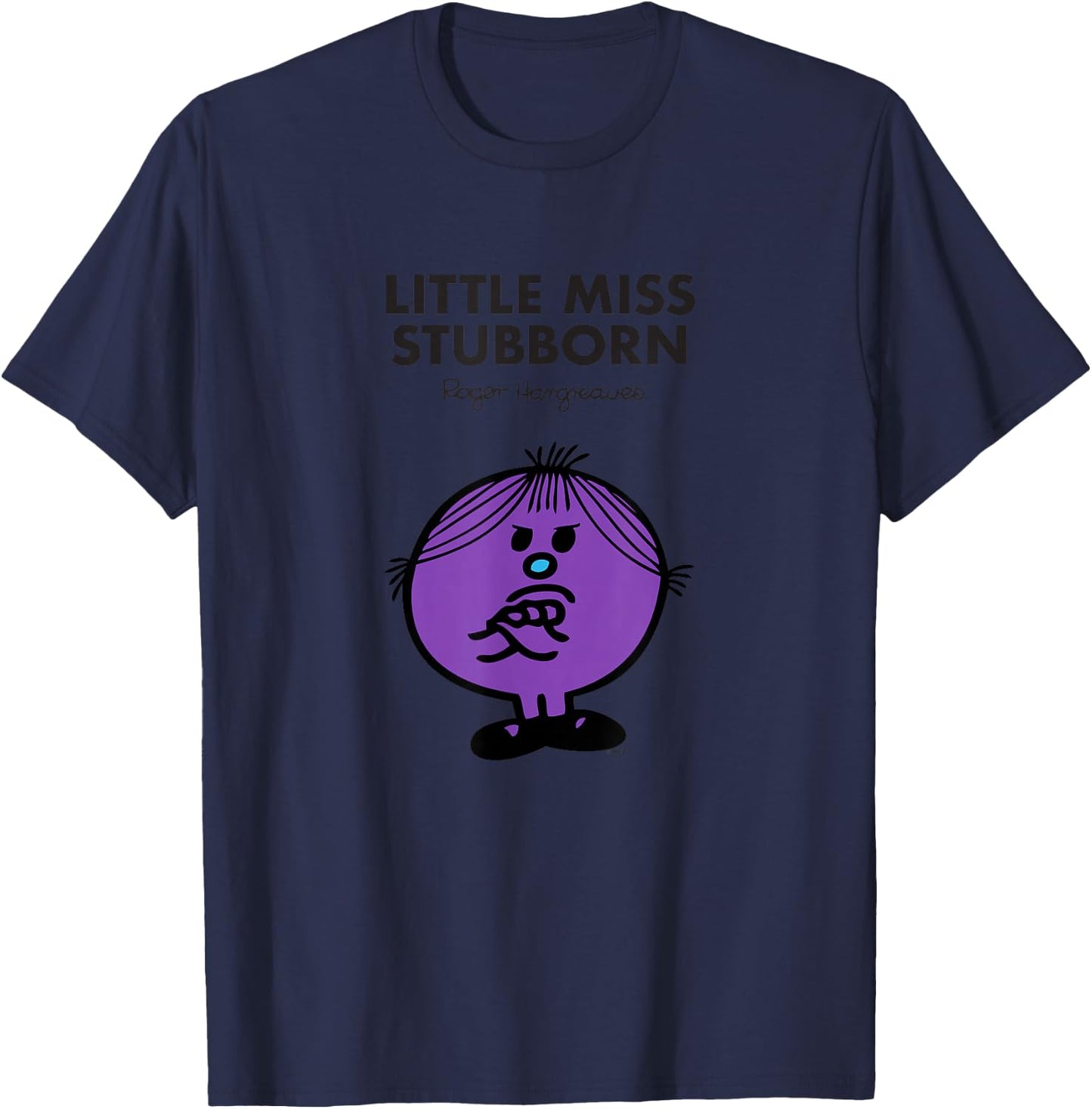 Mr. Men Little Miss Stubborn T-Shirt - T-Shirt | Navy