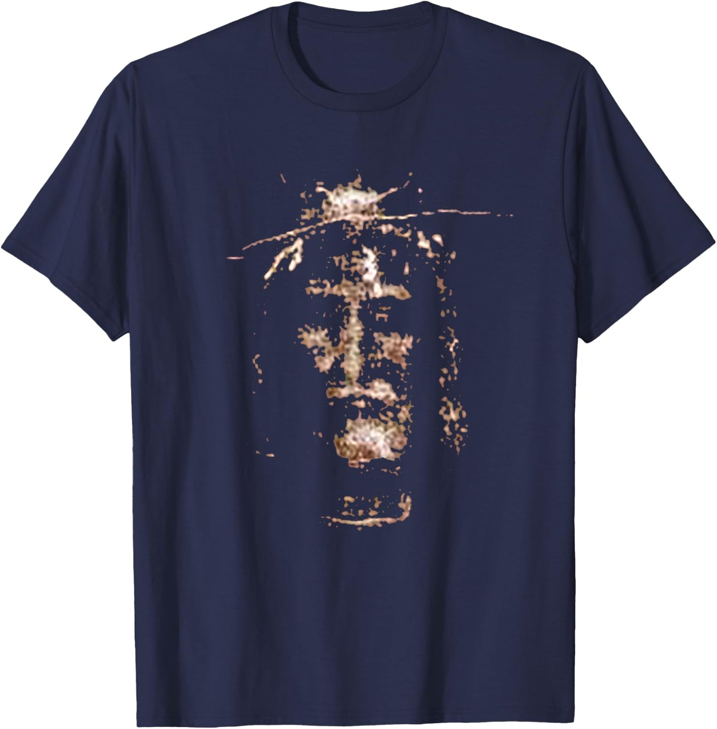Jesus Shroud of Turin Shirt Holy Face of Jesus T-Shirt - T-Shirt | Navy
