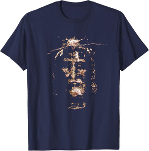 Jesus Shroud of Turin Shirt Holy Face of Jesus T-Shirt - T-Shirt | Navy