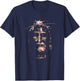 Jesus Shroud of Turin Shirt Holy Face of Jesus T-Shirt - T-Shirt | Navy