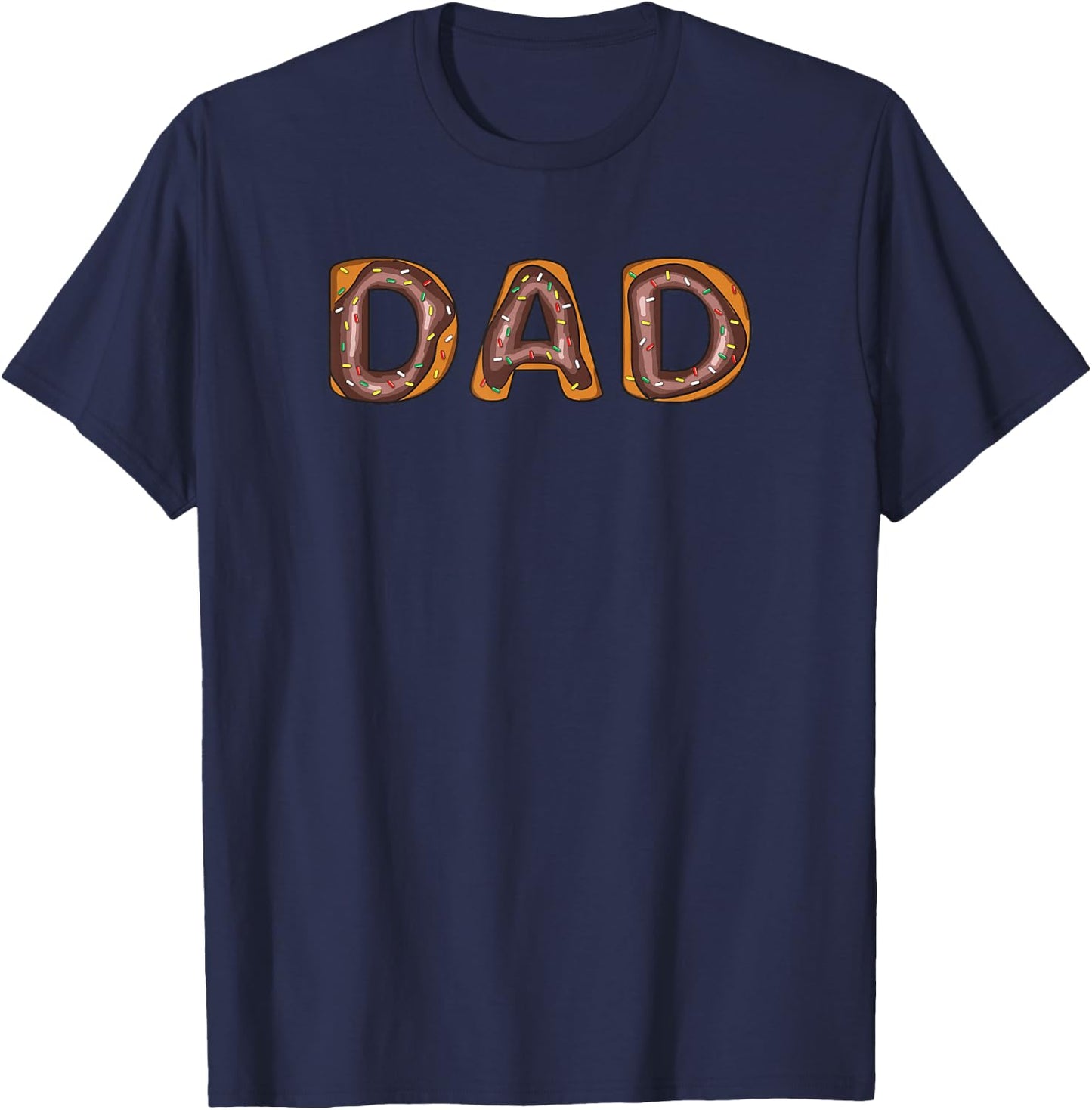 Funny Donut Dad Donut Lover Father's Day Gift Dad T-Shirt - T-Shirt | Navy