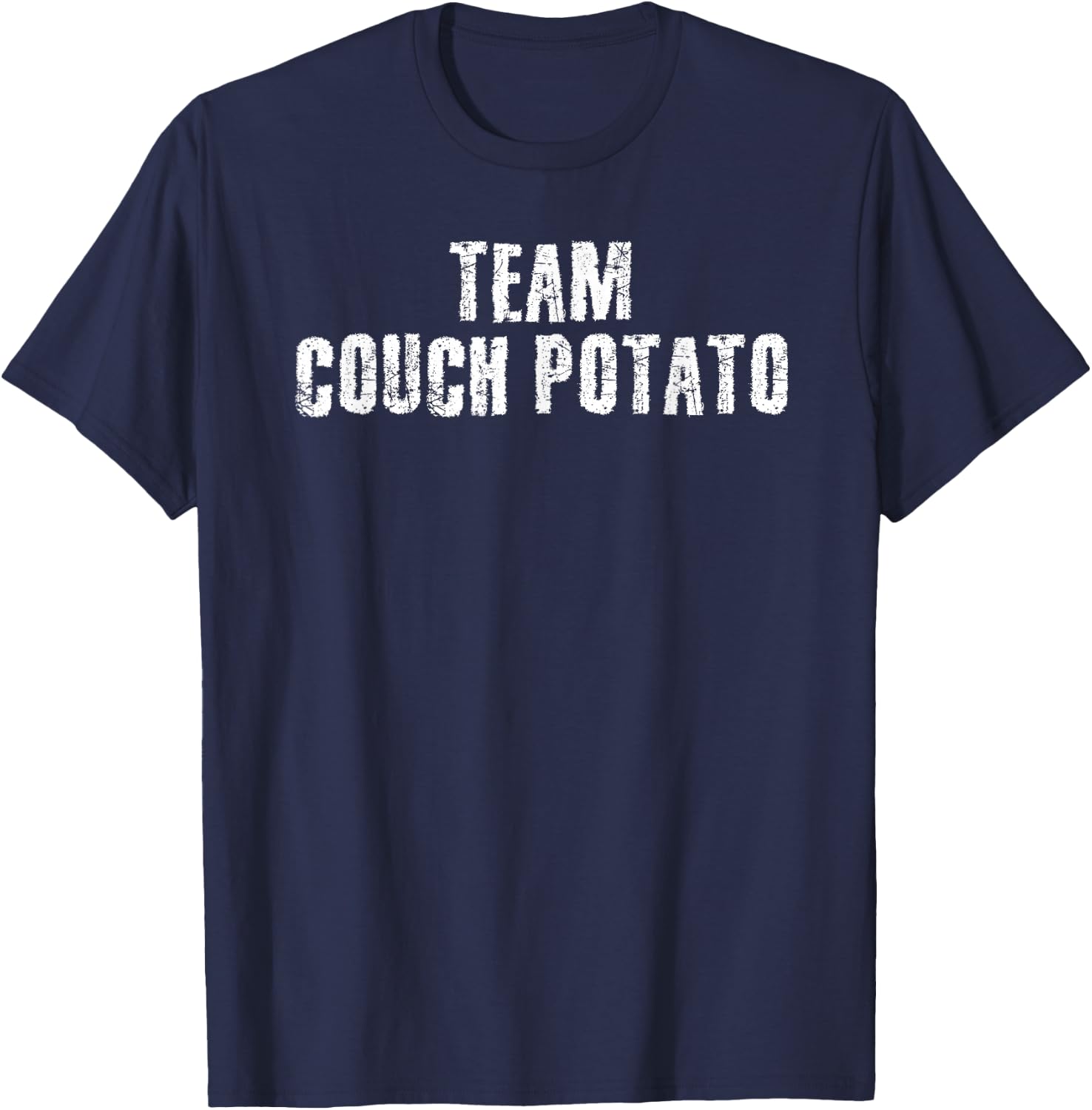 TEAM COUCH POTATO Shirt Funny Serie Movie Geek Gift T-Shirt - T-Shirt | Navy