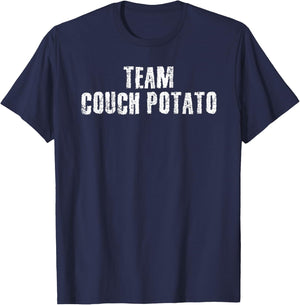 TEAM COUCH POTATO Shirt Funny Serie Movie Geek Gift T-Shirt - T-Shirt | Navy