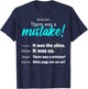 Choir Singing Music There was a mistake! T-Shirt - T-Shirt | Navy