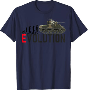 M4 Sherman Tank Cool World War 2 Tank T Shirt T-Shirt - T-Shirt | Navy