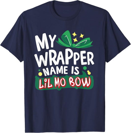 Gangsta Wrapper Christmas T-Shirt - T-Shirt | Navy