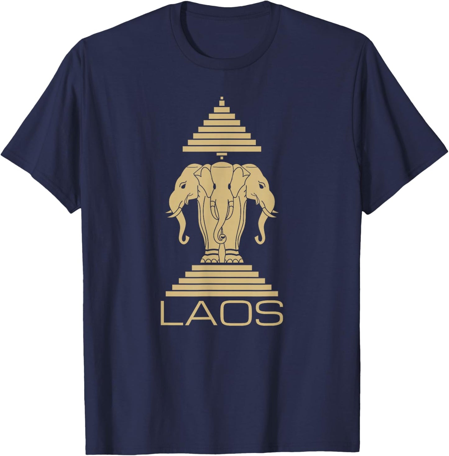 Laos Elephant Symbol Laotian Pride T-Shirt - T-Shirt | Navy